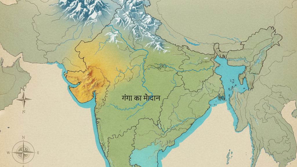 भारत की भौगोलिक विविधता को संक्षेप में समझाइए और इसके प्रमुख कारणों का उल्लेख कीजिए।