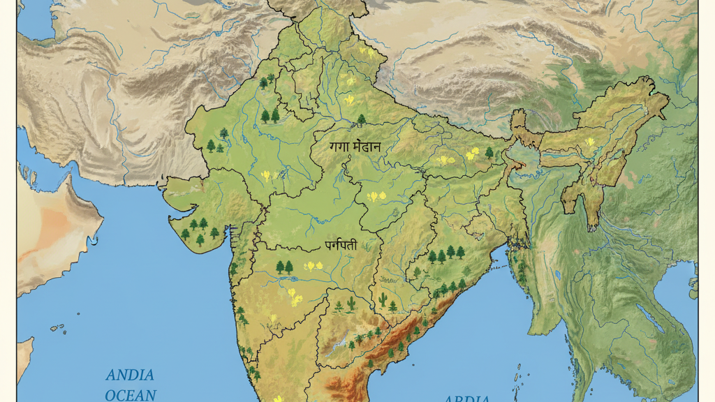 भारत की भौगोलिक विविधता के प्रमुख कारण क्या हैं?