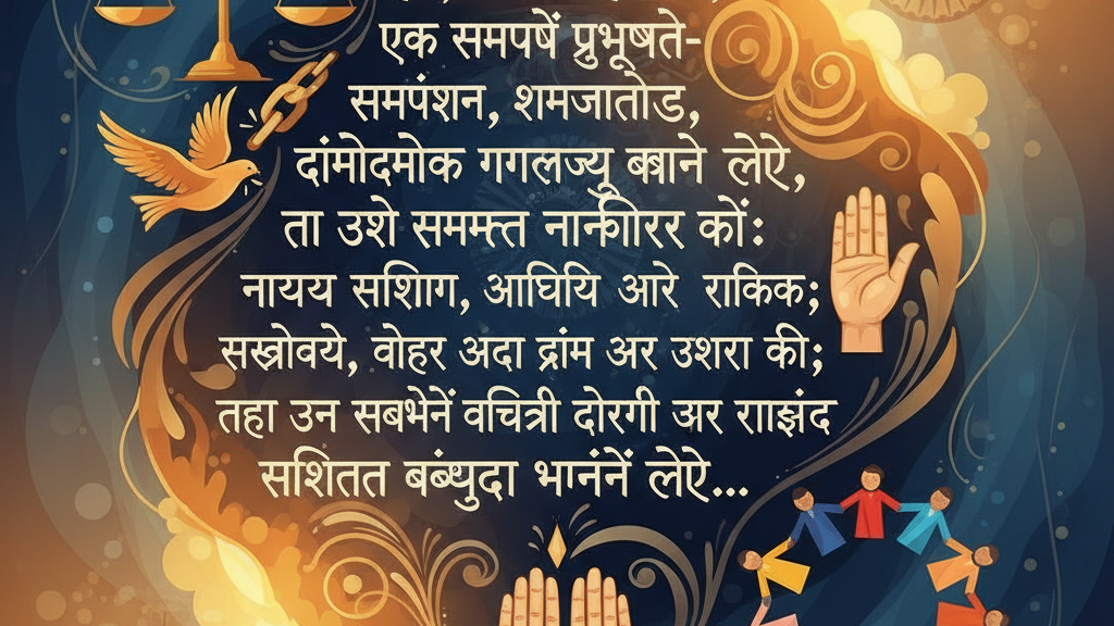 भारतीय संविधान की प्रस्तावना में उल्लिखित आदर्शों को संक्षेप में समझाइए।
