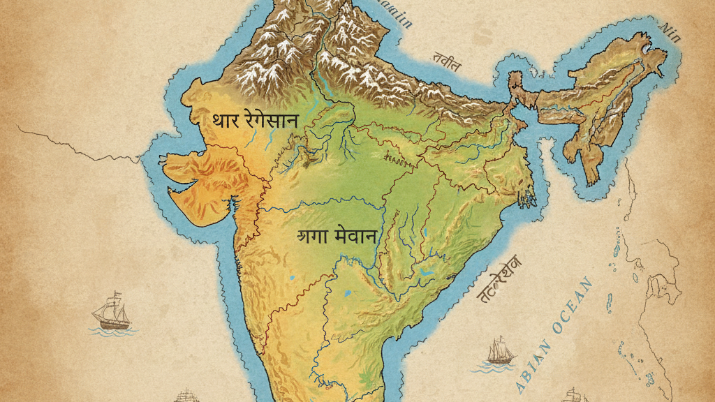 भारत की भौगोलिक विविधता को स्पष्ट करते हुए इसके प्रमुख भौतिक लक्षणों का वर्णन कीजिए।