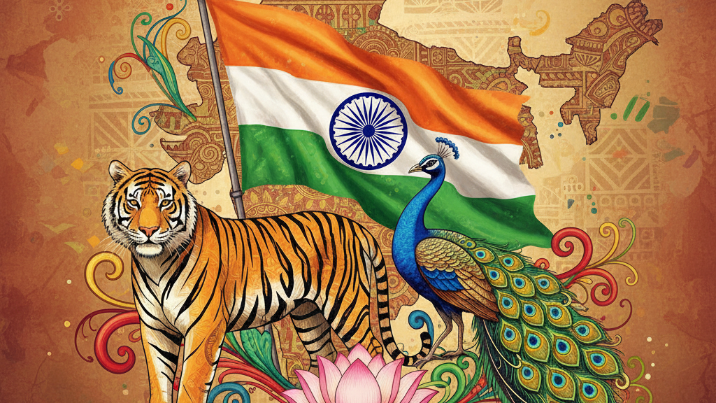 भारत के राष्ट्रीय प्रतीक क्या हैं और वे देश की एकता तथा पहचान को किस प्रकार दर्शाते हैं?